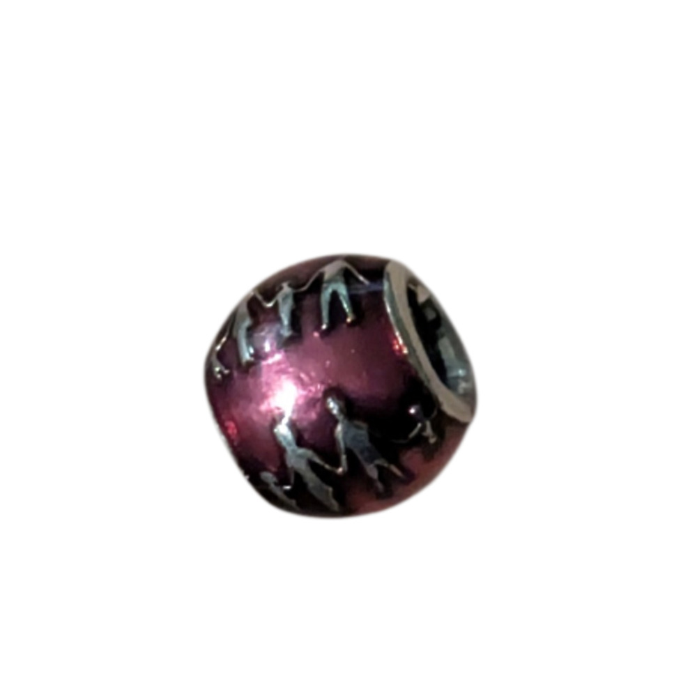 Pandora Family Silhouettes Violet Enamel Sterling Silver Charm